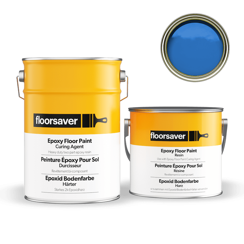 Packshot of Blue Epoxy Floor Paint