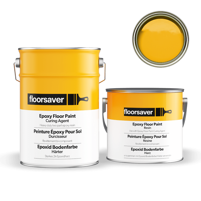 Packshot of Yellow Epoxy Floor Paint