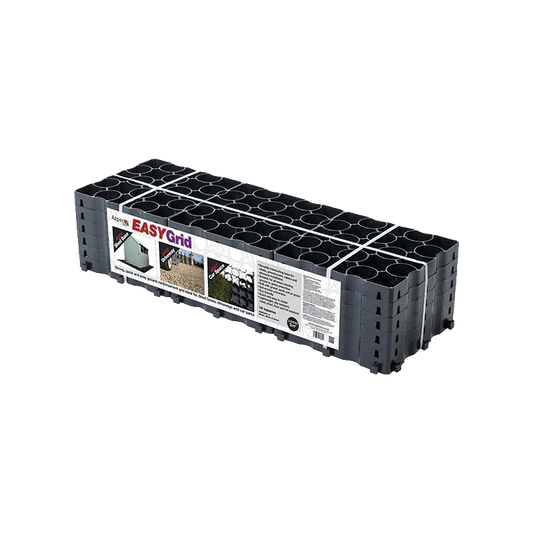 Black EASYGrid pallet on a white background