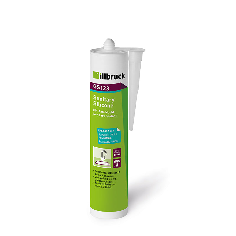 illbruck GS123 Anti-Mould Sanitary Sealant (310ml) x 20 units