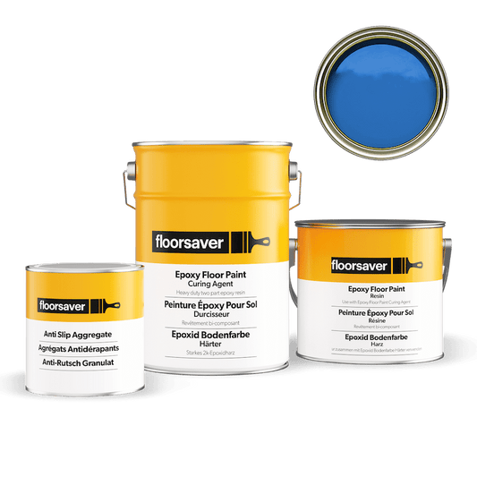 Packshot of Blue Epoxy Floor Paint Anti Slip