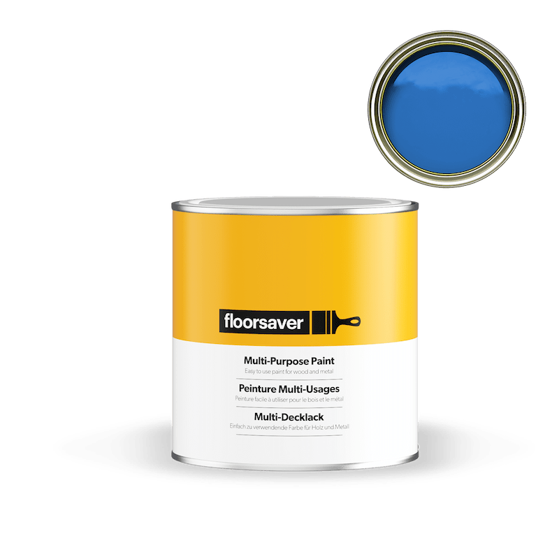Multi Use Paint Multi-Purpose Paint - 1L - For metal, wood and more - Blue – floorsaver