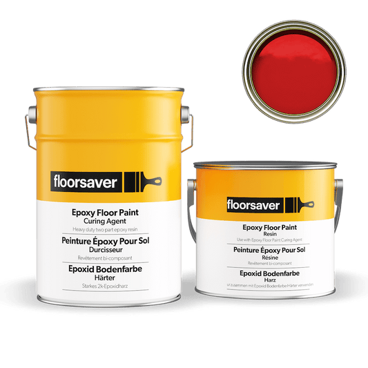 Packshot of Red Epoxy Floor Paint