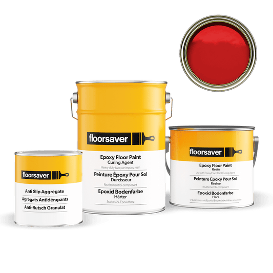 Packshot of Red Epoxy Floor Paint Anti Slip