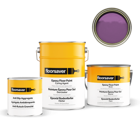 Packshot of Violet Epoxy Floor Paint Anti Slip