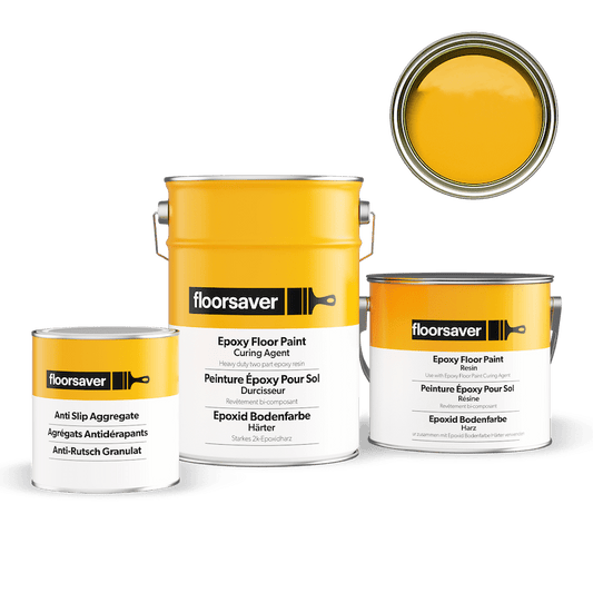 Packshot of Yellow Epoxy Floor Paint Anti Slip
