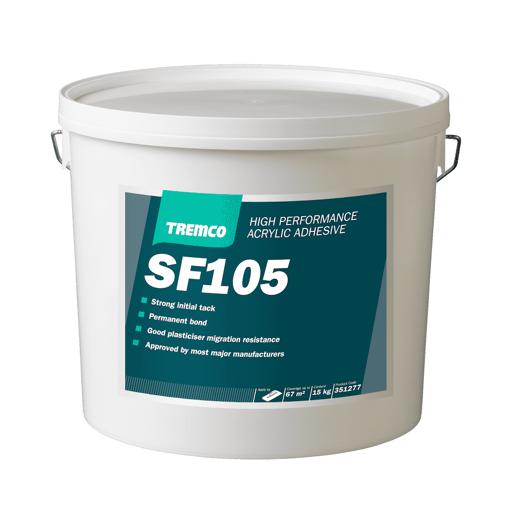 Tremco SF105 Acrylic Adhesive for PVC and Linoleum - 15KG