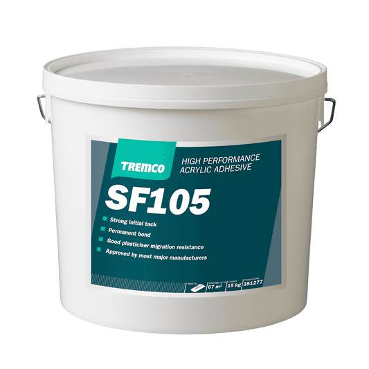 Tremco SF105 Acrylic Adhesive for PVC and Linoleum - 15KG