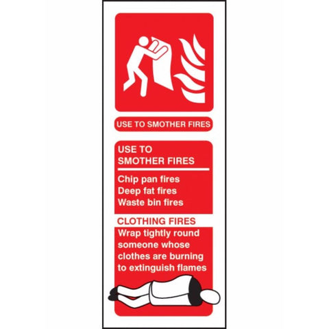Fire blanket identification sign from Floorsaver