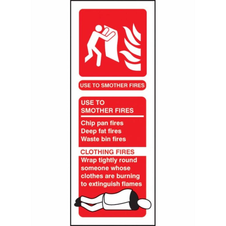 Fire blanket identification sign from Floorsaver
