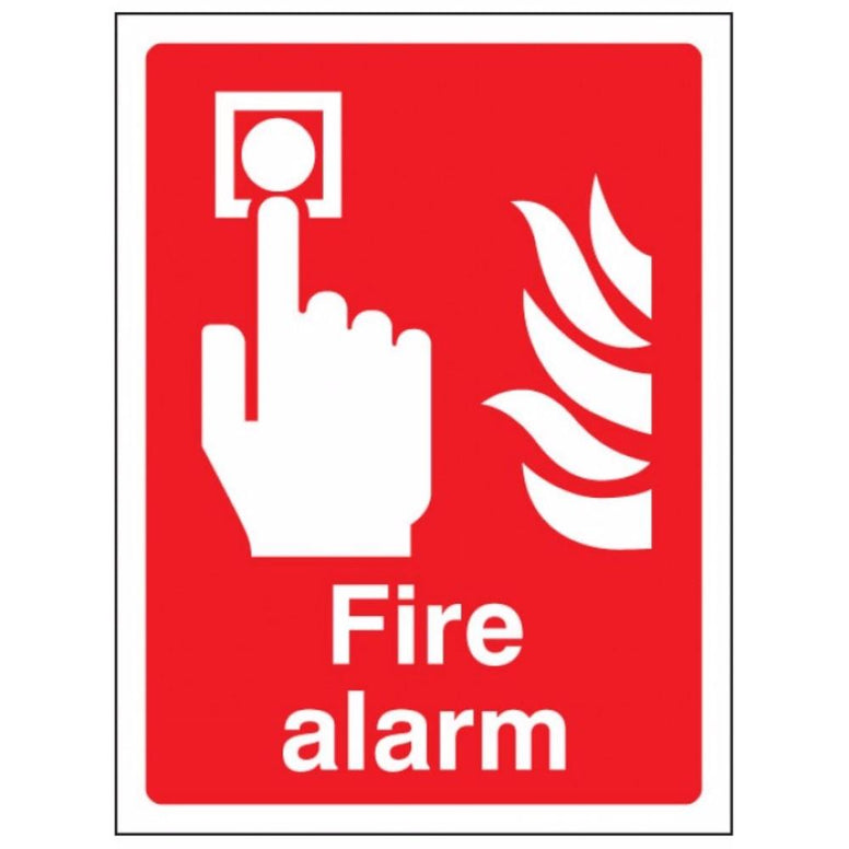 Fire alarm sign from Floorsaver