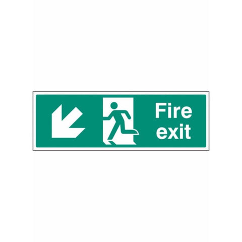 Fire exit - down and left sign from Floorsaver