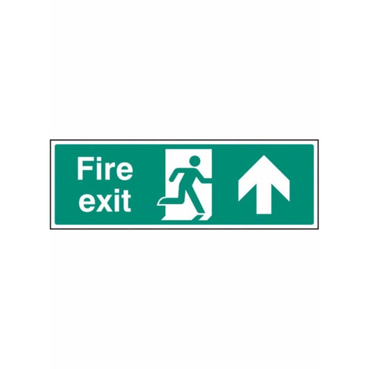 Fire exit - straight on sign from Floorsaver