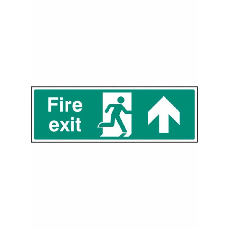 Fire exit - straight on sign from Floorsaver