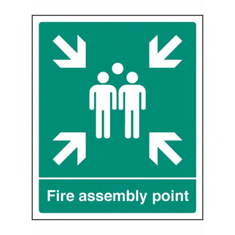 Fire assembly point sign from Floorsaver