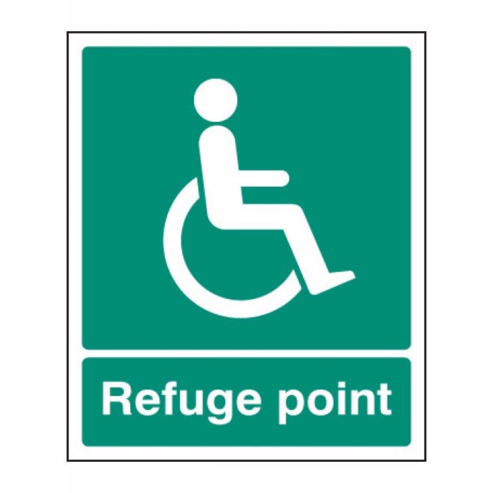 Refuge point sign from Floorsaver