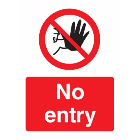 No entry sign from Floorsaver