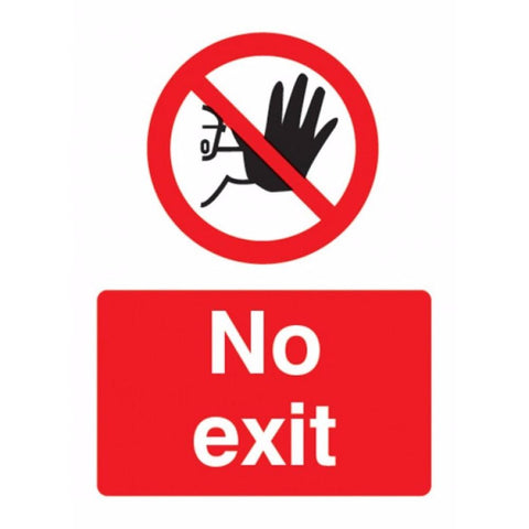 No exit sign from Floorsaver