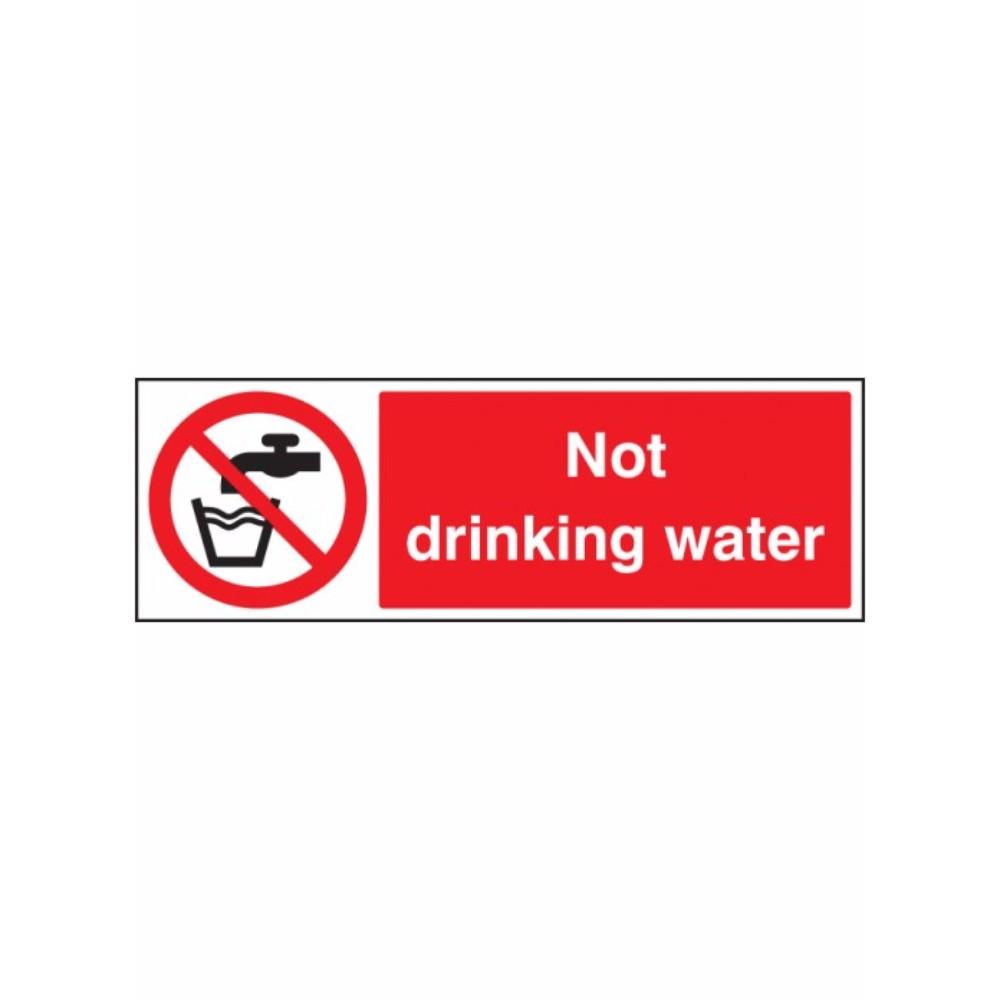Not drinking water sign from Floorsaver