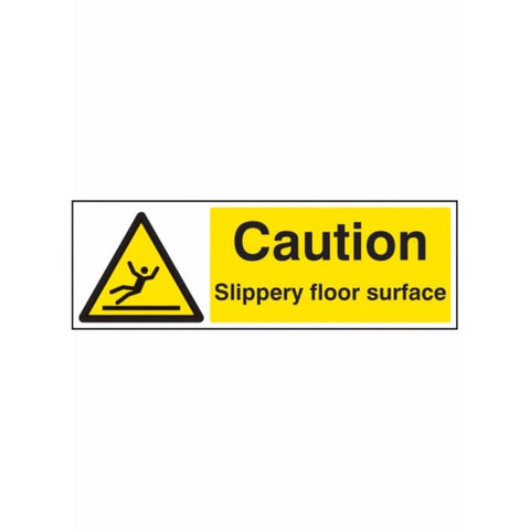 Caution slippery floor surface sign from Floorsaver