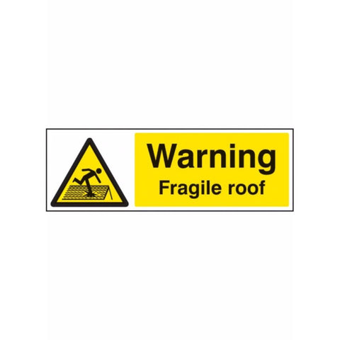 Warning fragile roof  sign from Floorsaver