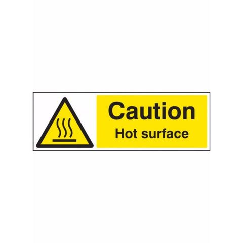 Caution hot surface sign from Floorsaver