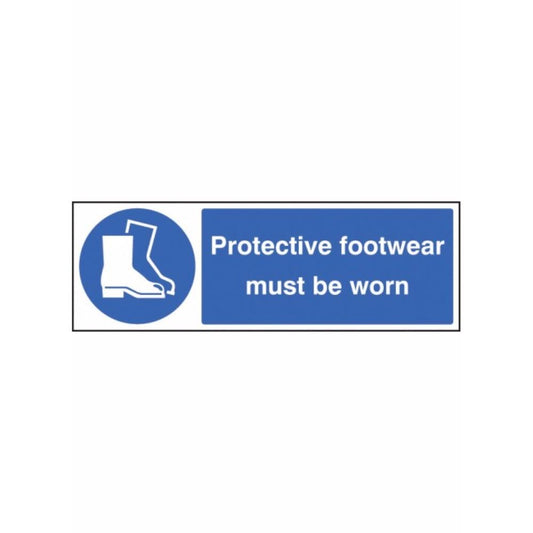 Protective footwear must be worn sign from Floorsaver