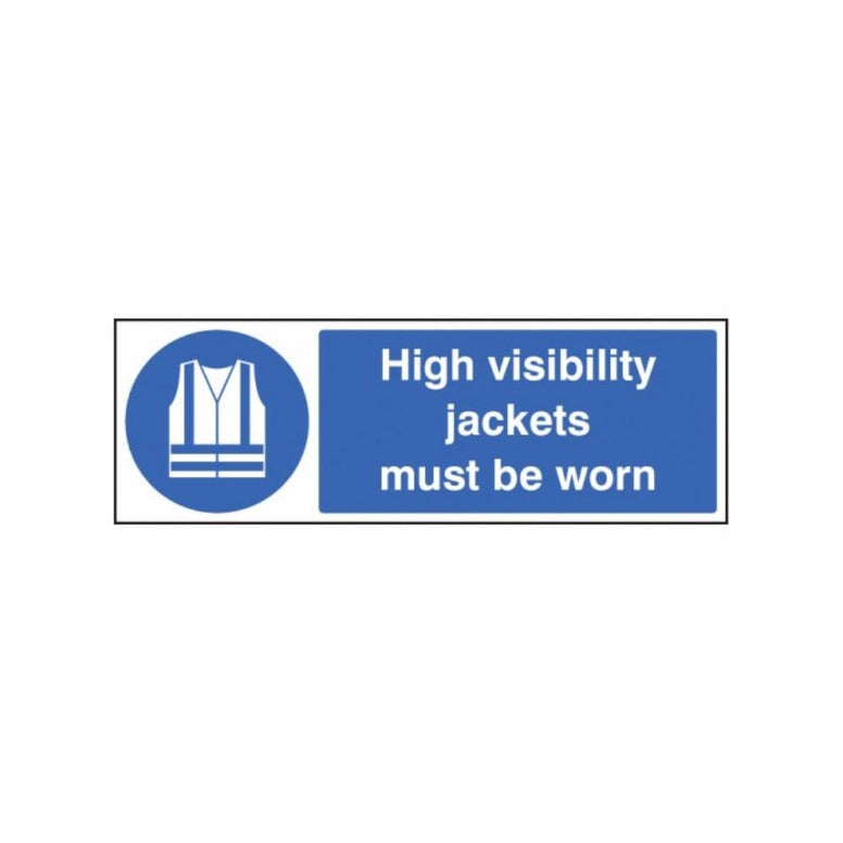 High visibility jackets must be worn sign from Floorsaver