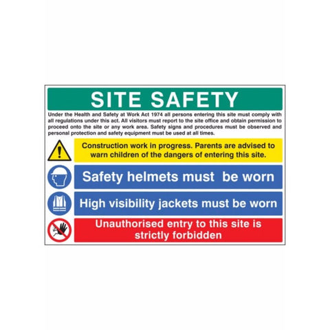 Site safety - construction work in progress sign from Floorsaver