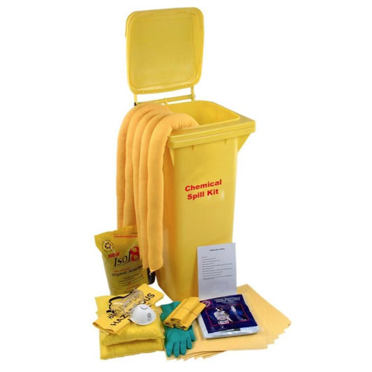 Universal Spill Wheeled Bin for Chemical Spills from Floorsaver