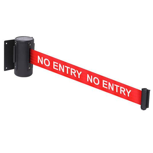 Wall mounted retractable barrier