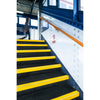 GRP Anti Slip Stair Tread Covers on train station stairs
